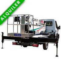 PLATAFORMA SOBRE CAMIÓN 25MTS TELESCÓPICA ARTICULADA CELA-IVECO DAILY DT-25