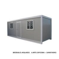 MODULO AISLADO 6 MTS OFICINA + SANITARIO