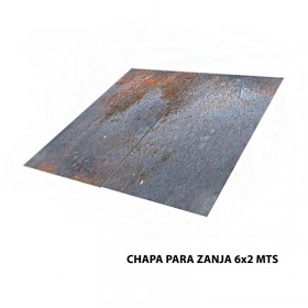 CHAPA PARA ZANJA 6x2 MTS