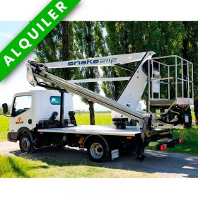 PLATAFORMA 25MTS SOBRE CAMIÓN TELESCÓPICA ARTICULADA OIL&STELL-NISSAN CABSTAR SNAKE 2112