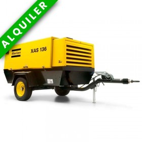 ATLAS COPCO XAS136DD COMPRESOR 8.000 LTS